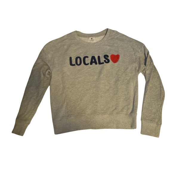 SUNDRY CREW NECK GRAPHIC LONG SLEEVE SWEATSHIRT - Picture 1 of 3